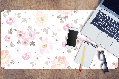 Full desk pad watercolor flowers