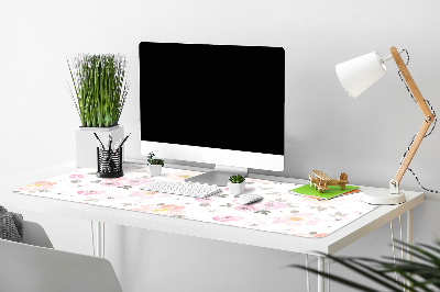 Full desk pad watercolor flowers