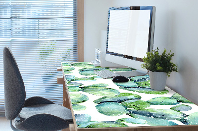 Desk pad green cacti