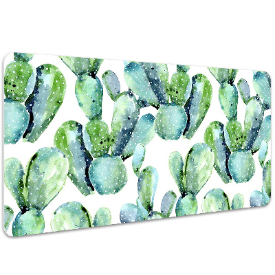 Desk pad green cacti