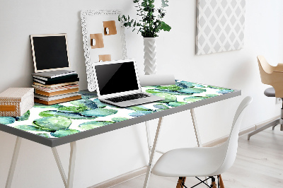 Desk pad green cacti