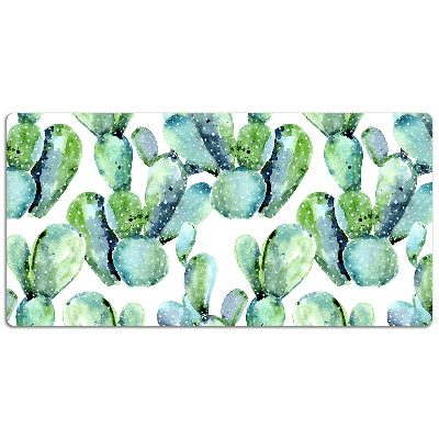 Desk pad green cacti