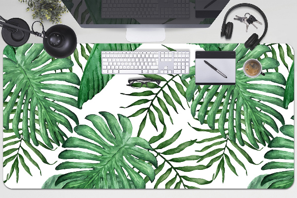 Large desk mat for children Palm leaves