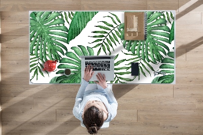 Large desk mat for children Palm leaves