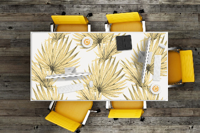 Full desk pad tropical leaves