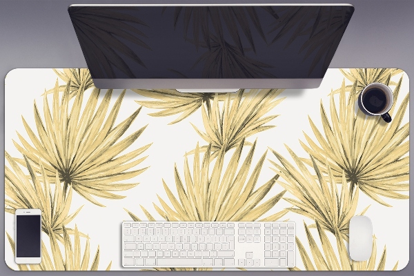 Full desk pad tropical leaves