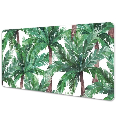 Full desk protector tropical palm trees