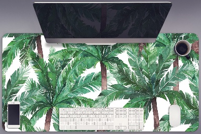 Full desk protector tropical palm trees