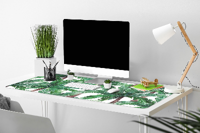 Full desk protector tropical palm trees