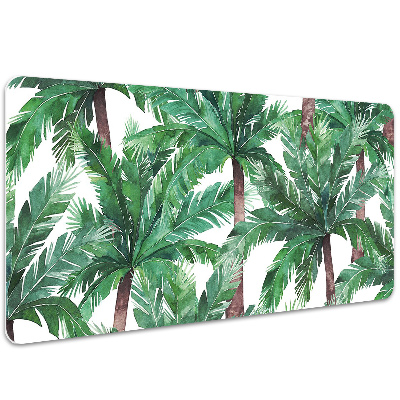 Full desk protector tropical palm trees