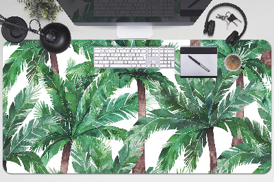 Full desk protector tropical palm trees