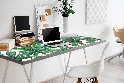 Full desk protector tropical palm trees