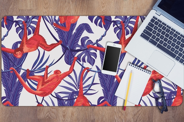 Full desk mat red monkey