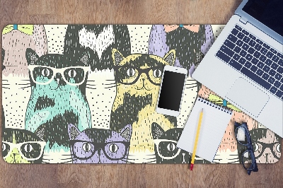 Full desk protector Cats glasses