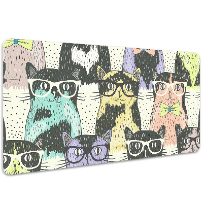 Full desk protector Cats glasses