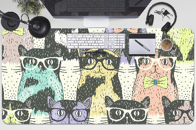 Full desk protector Cats glasses