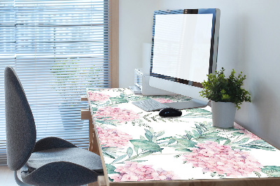 Desk mat Light pink flowers