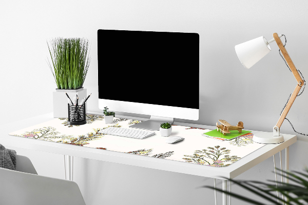 Large desk pad PVC protector Field flowers