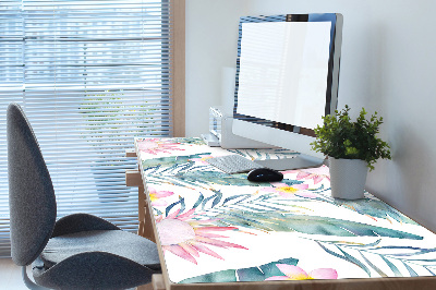 Desk mat Light pink flowers