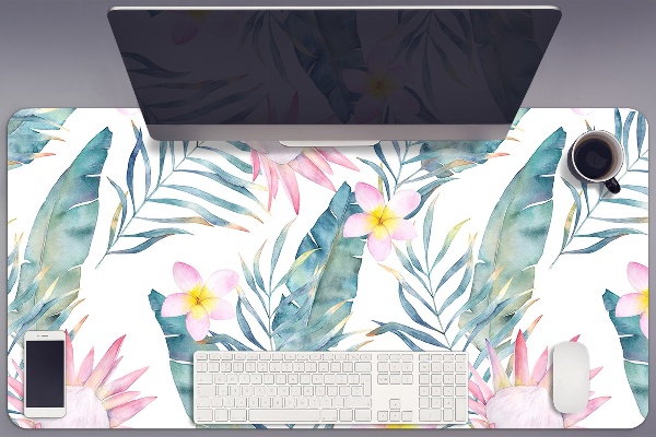 Desk mat Light pink flowers