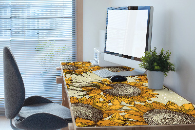 Full desk pad retro Sunflowers