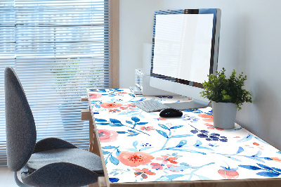 Full desk pad botanical art