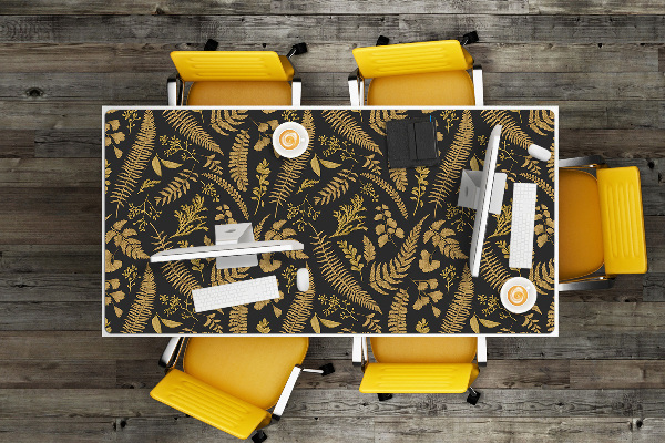 Full desk mat golden ferns