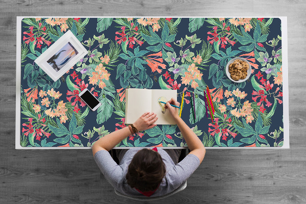 Full desk protector Tropical composition
