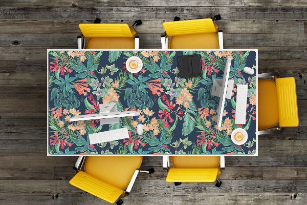 Full desk protector Tropical composition
