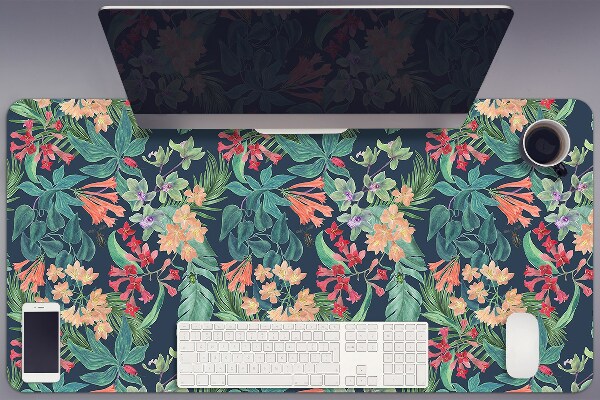 Full desk protector Tropical composition