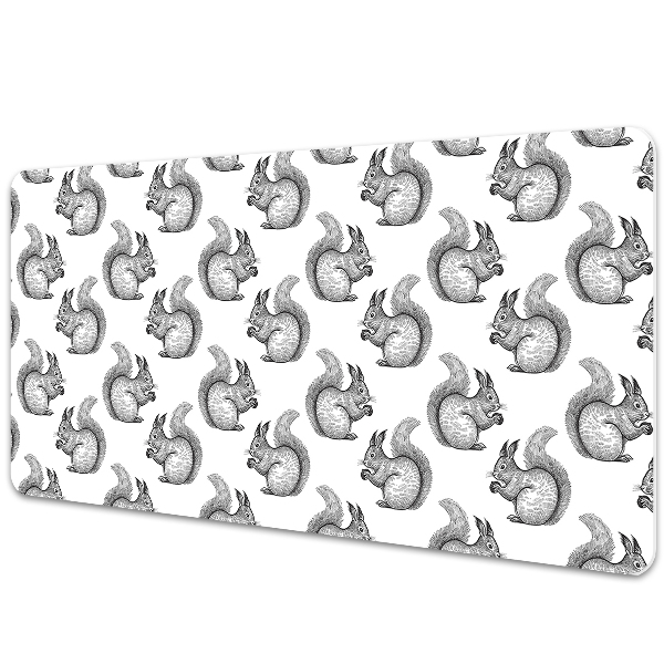 Full desk mat Squirrels pattern