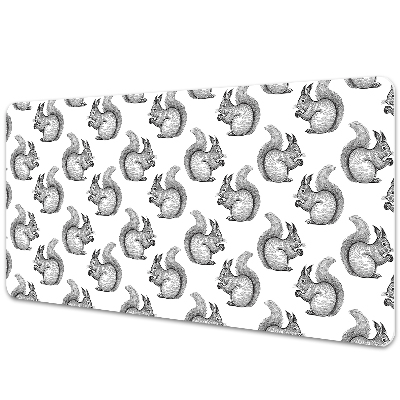 Full desk mat Squirrels pattern