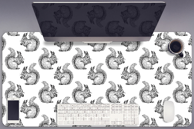 Full desk mat Squirrels pattern