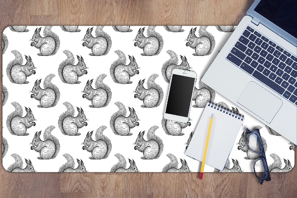 Full desk mat Squirrels pattern