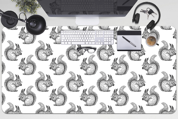 Full desk mat Squirrels pattern