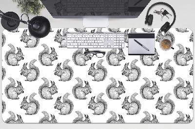 Full desk mat Squirrels pattern