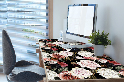 Desk pad baroque flowers