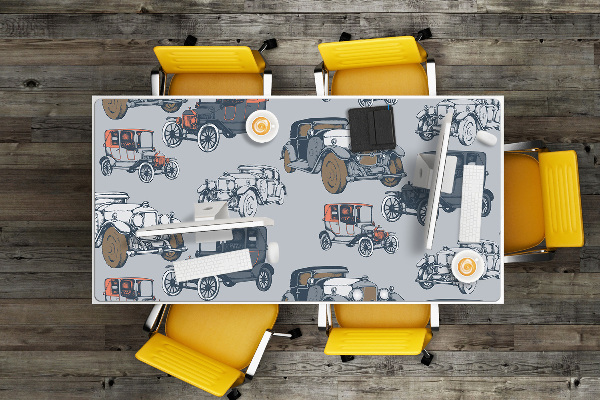 Desk mat classic cars