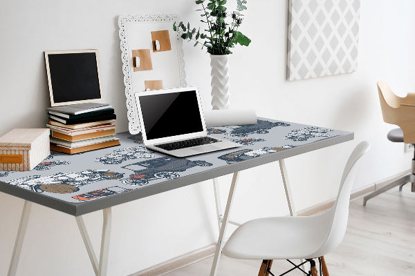 Desk mat classic cars