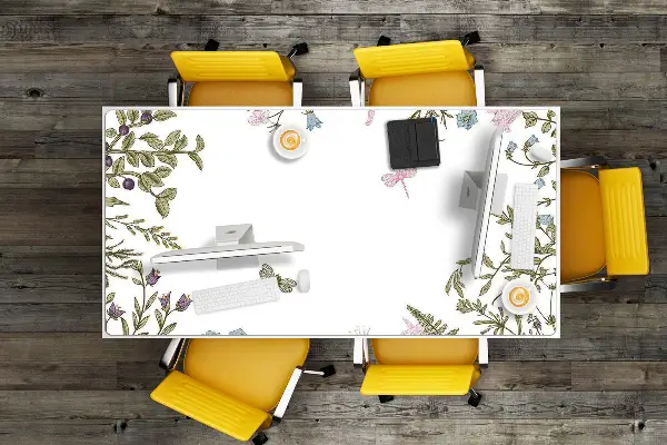 Desk pad Spring flowers