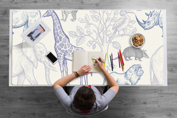 Full desk pad Animals of Madagascar