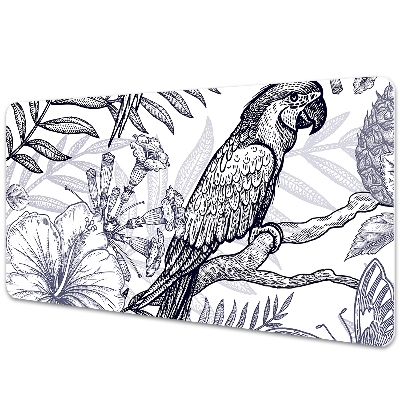 Full desk pad Sketching parrot