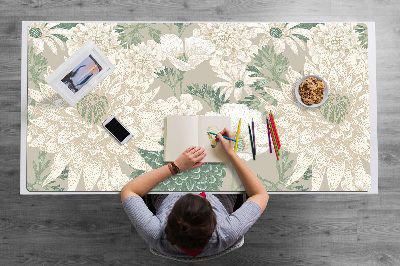 Desk mat spring daisies