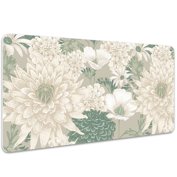 Desk mat spring daisies