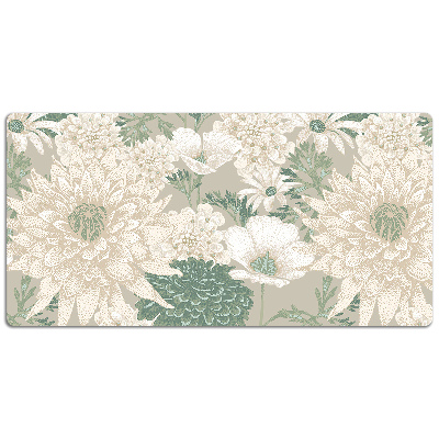 Desk mat spring daisies