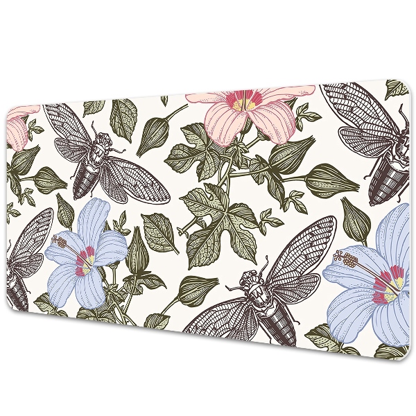 Full desk pad Butterflies among the flowers