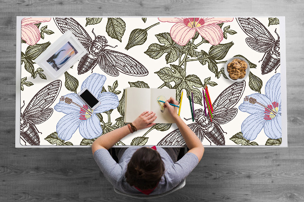 Full desk pad Butterflies among the flowers