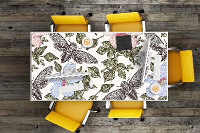 Full desk pad Butterflies among the flowers