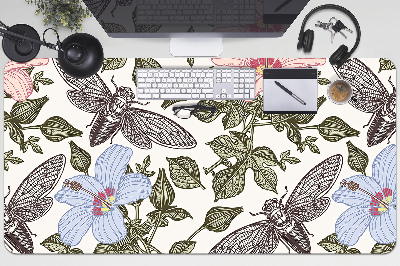 Full desk pad Butterflies among the flowers