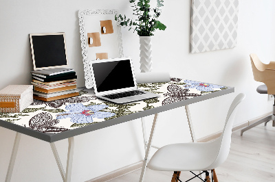 Full desk pad Butterflies among the flowers